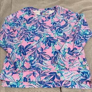 Lilly Pulitzer Colorful Floral Sweatshirt